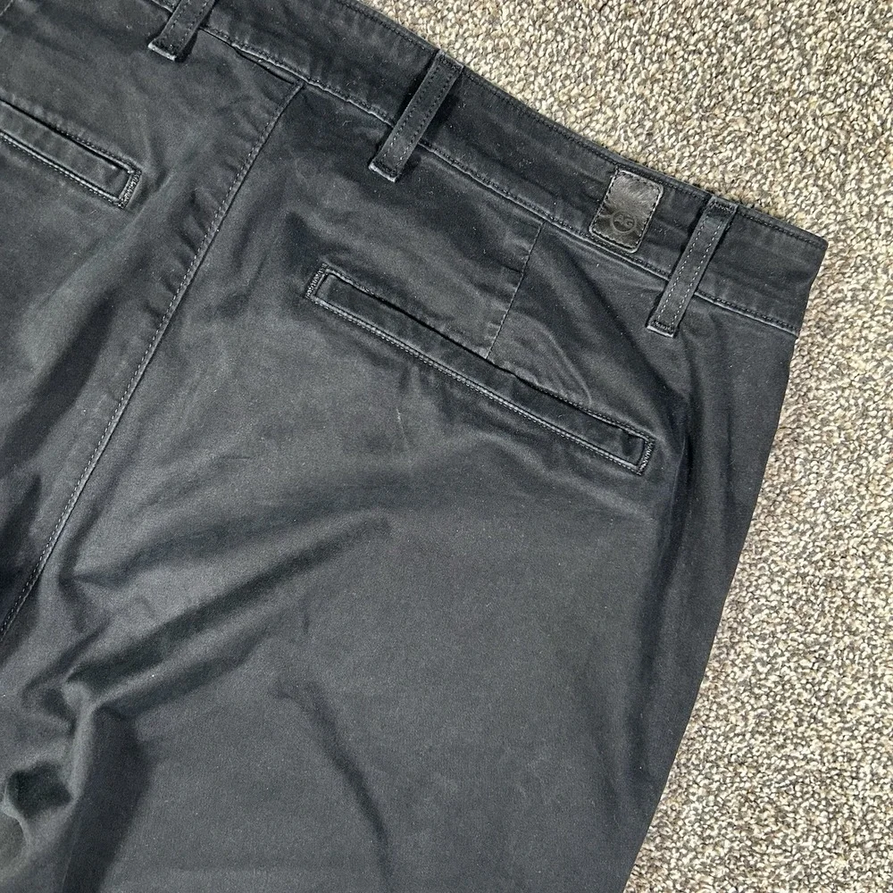 AG Adriano Goldschmied The Lux‎ Khaki Pants Men 34R Black Tailored Trouser